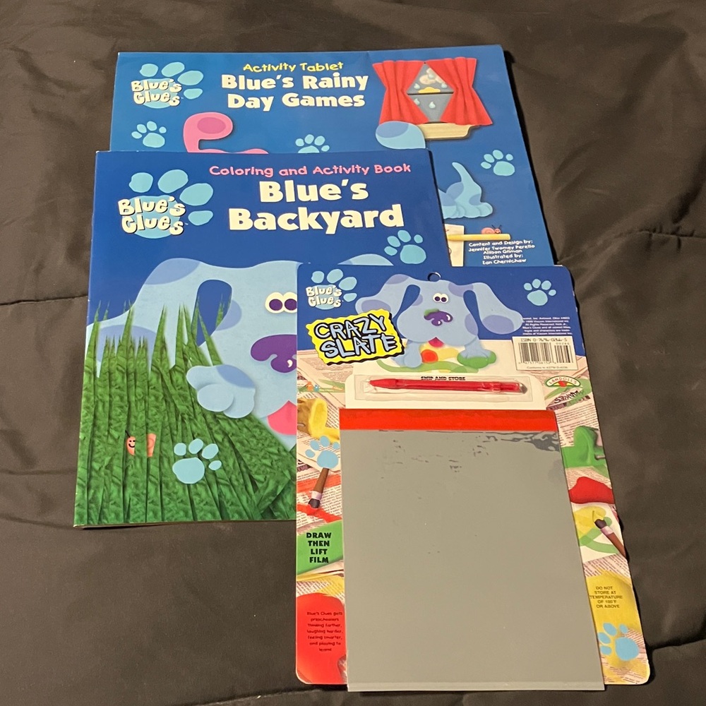 Vintage Blues Clues Activity Books